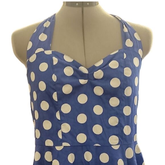 Hell Bunny Blue Mariam Dress - Picture 5 of 7